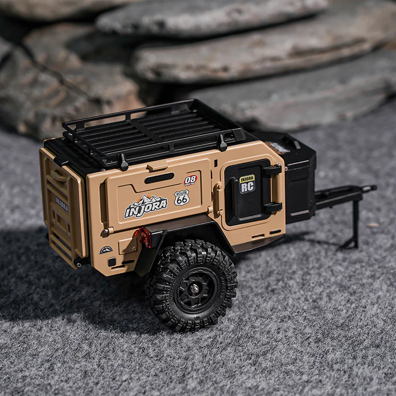 INJORA Off-Road Camping Trailer for 1/18 1/24 RC Crawlers TRX4M SCX24 - Image 6