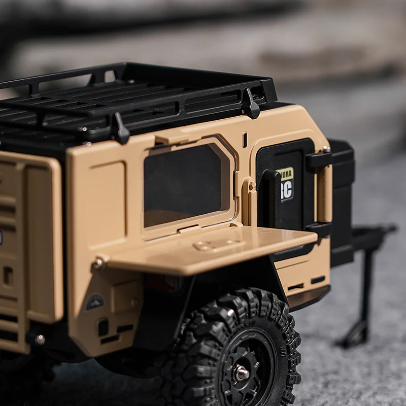 INJORA Off-Road Camping Trailer for 1/18 1/24 RC Crawlers TRX4M SCX24 - Image 7