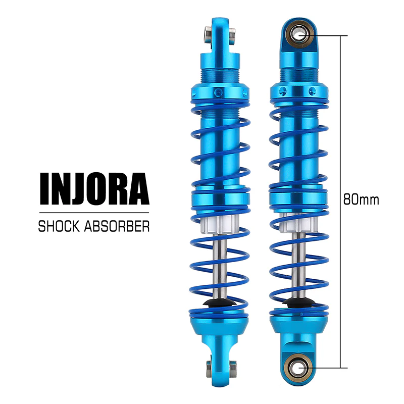 INJORA Oil Adjustable 70-120mm Metal Shock Absorber Damper for 1/10 RC Crawler - Image 5