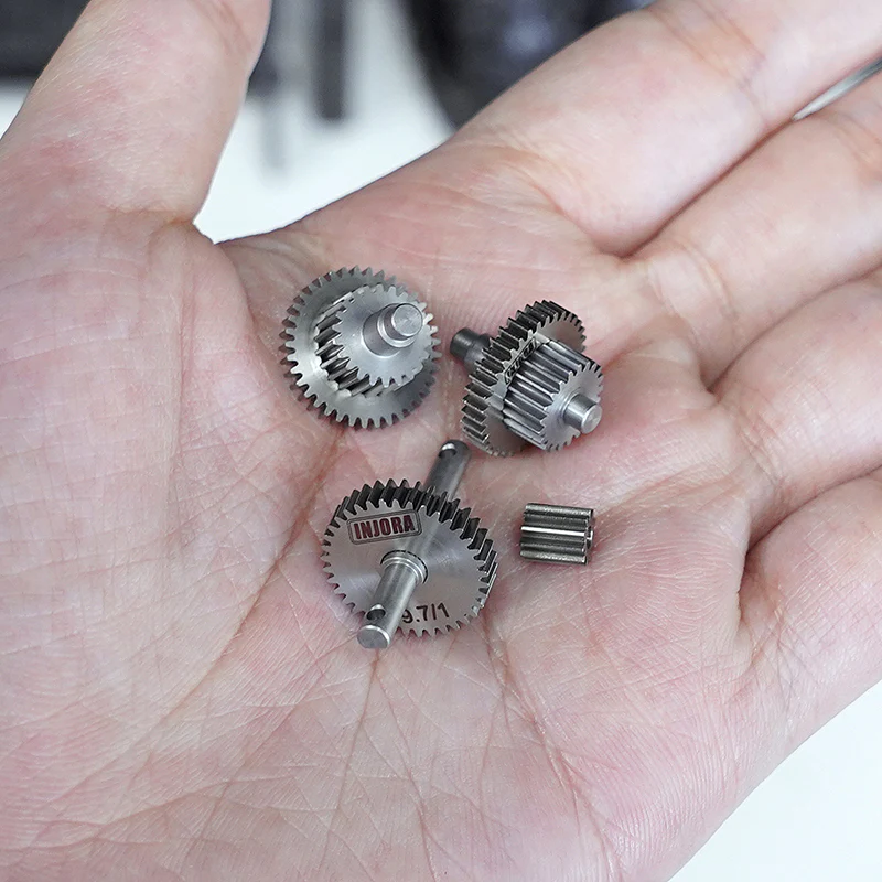 [US Warehouse] INJORA Overdrive Underdrive Stainless Steel Transmission Gear Set for 1/18 TRX4M - Image 25