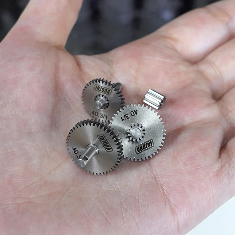 [US Warehouse] INJORA Overdrive Underdrive Stainless Steel Transmission Gear Set for 1/18 TRX4M - Image 7