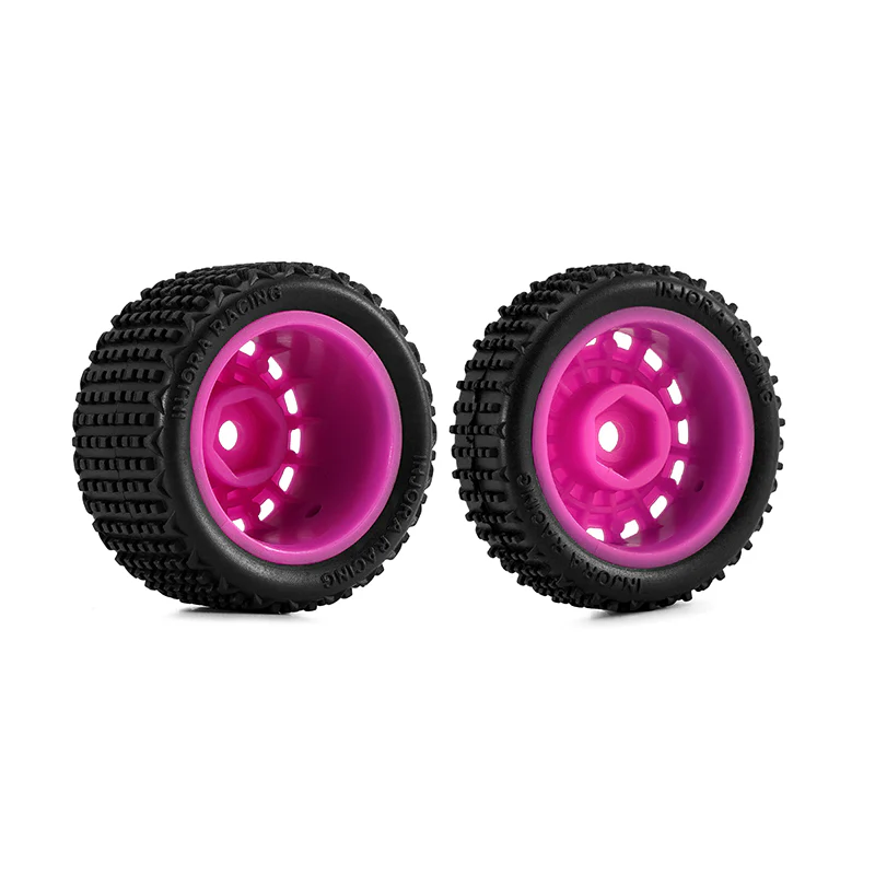 INJORA Pre-mounted Pin Buggy Tires & Wheels for 1/24 Losi Micro-B - Image 25