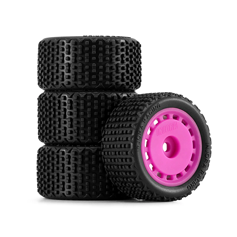 INJORA Pre-mounted Pin Buggy Tires & Wheels for 1/28 Losi Micro-T - Image 16