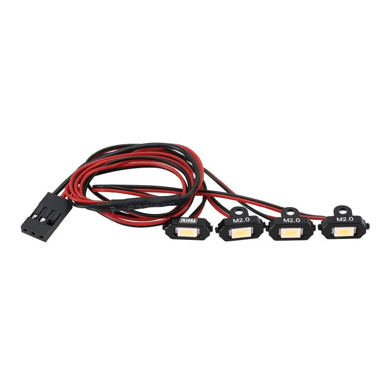 INJORA Rock Lights Kit with Controller for 1/18 1/24 RC Crawler(White, Yellow) - Image 10