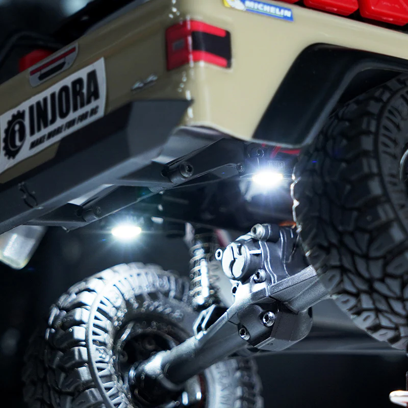 INJORA Rock Lights Kit with Controller for 1/18 1/24 RC Crawler(White, Yellow) - Image 5