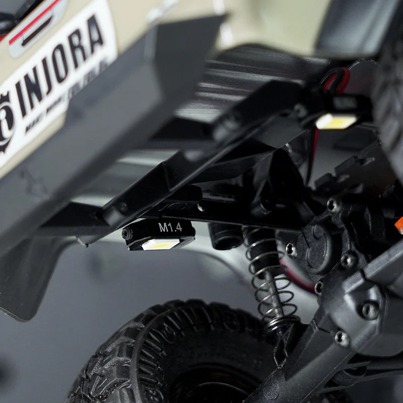 INJORA Rock Lights Kit with Controller for 1/18 1/24 RC Crawler(White, Yellow) - Image 8