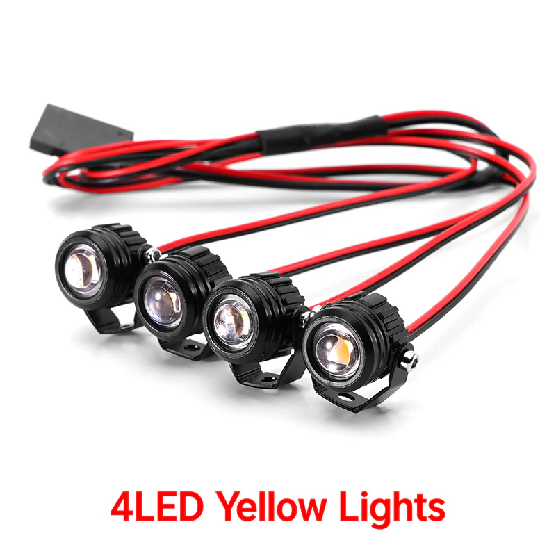 INJORA Round LED Lights for 1/18 1/24 RC Crawler - Image 12
