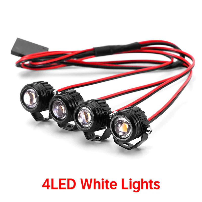 INJORA Round LED Lights for 1/18 1/24 RC Crawler - Image 8
