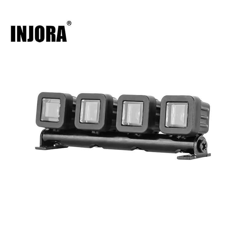 INJORA Roof Light LED Spotlights Headlights for 1/18 TRX4M Defender (4M-31) - Image 2