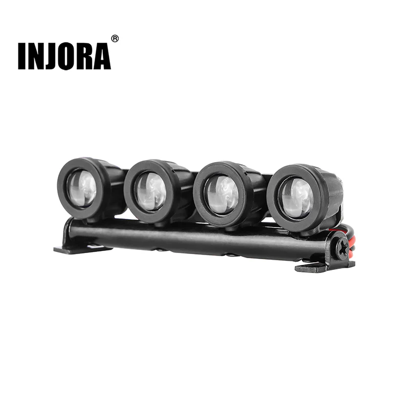 INJORA Roof Light LED Spotlights Headlights for 1/18 TRX4M Defender (4M-31) - Image 5