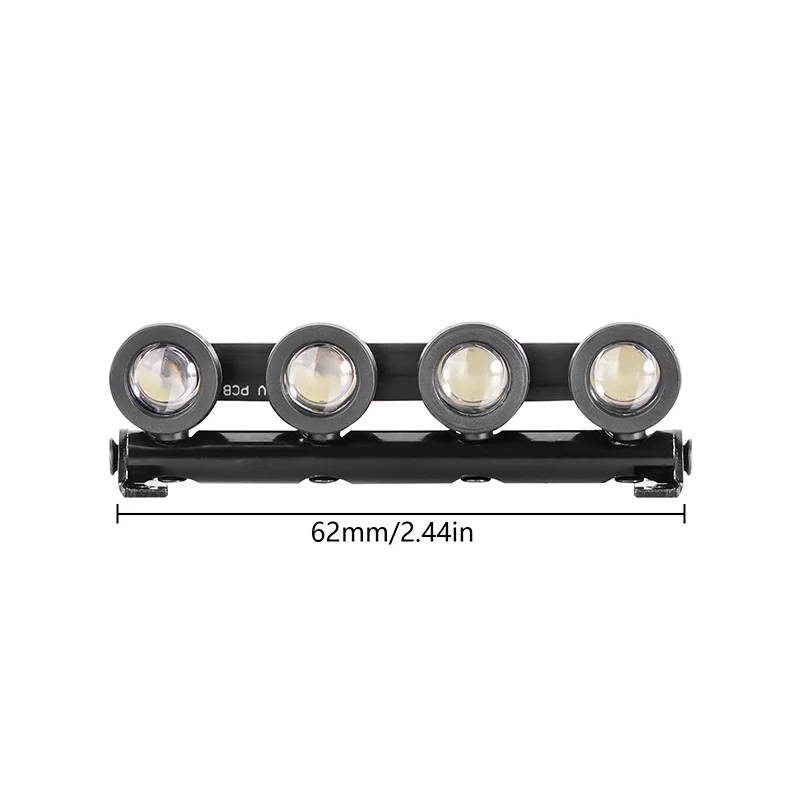 INJORA Roof Light LED Spotlights Headlights for 1/18 TRX4M Defender (4M-31) - Image 7