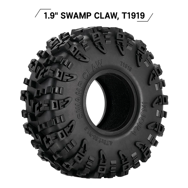 [US Warehouse] INJORA S3 Swamp Claw 1.9" 4.75" OD M/T Tires (4) (120*42mm) - Image 2