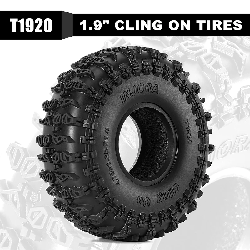 [US Warehouse] INJORA S5 Cling On 1.9" 4.75" OD Tires (4) (120*42mm) - Image 2