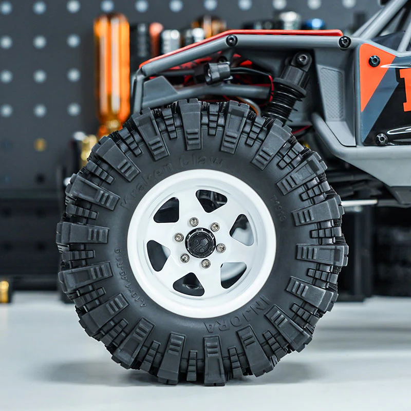 INJORA 1.9" (106*37mm 4.19" OD) Kraken Claw S5 M/T Tires (T1913) (4) - Image 7
