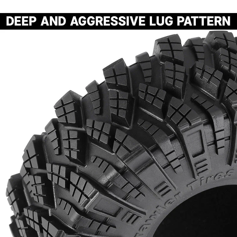 INJORA 1.9" (122*42mm 4.80" OD) Kraken Claw S5 M/T Tires (T1912) (4) - Image 3