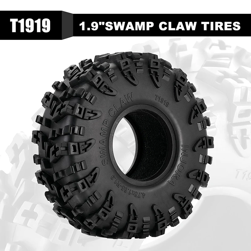 [US Warehouse] INJORA S5 Swamp Claw 1.9" 4.75" OD M/T Tires (4) (120*42mm) - Image 2