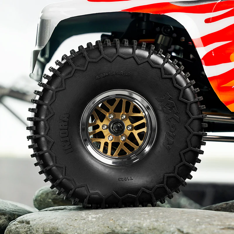 INJORA 1.9" (122*36mm 4.80" OD) XHX Pin S5 Tires (T1923) (4) - Image 7