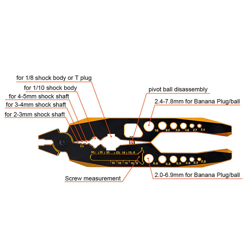 INJORA Multi-Function Shock Pliers Clamp Tool - Image 4