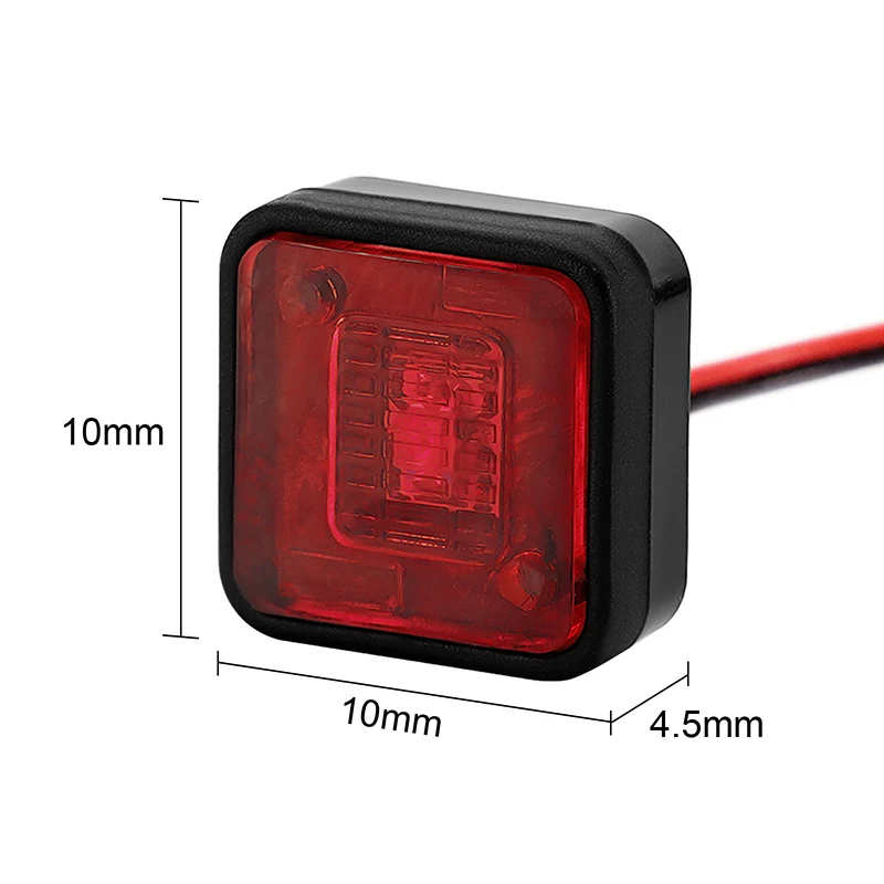 [Clearance Sale] INJORA Side Marker Lights Warning Lights for RC Cars (10x10mm) - Image 12