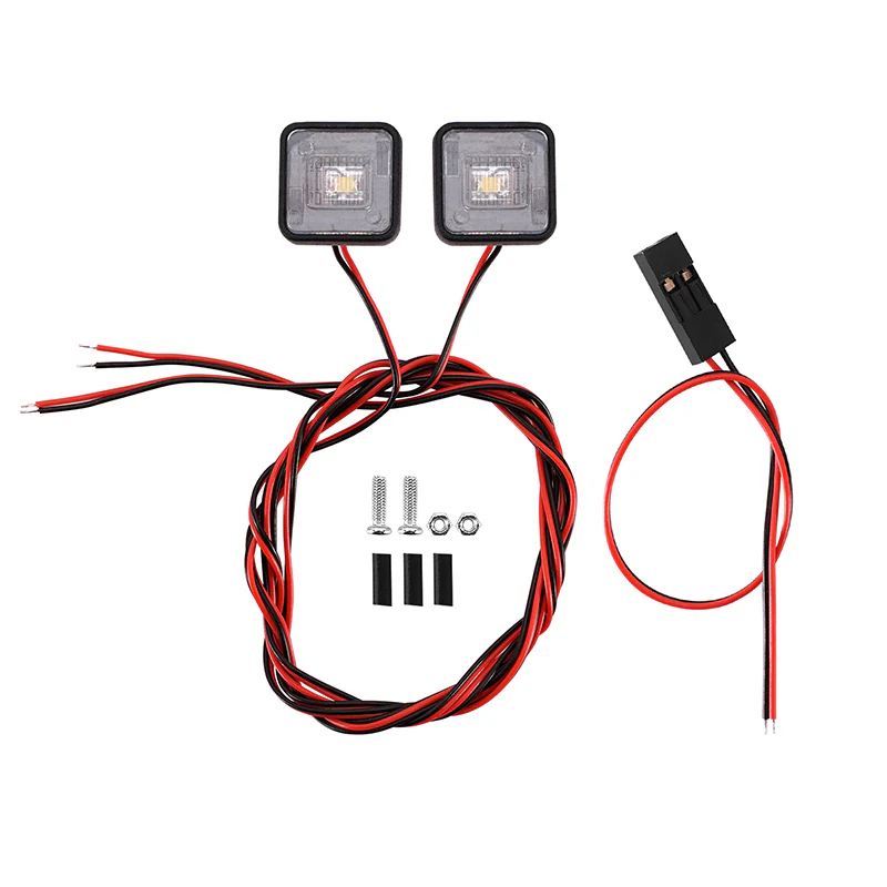 [Clearance Sale] INJORA Side Marker Lights Warning Lights for RC Cars (10x10mm) - Image 3