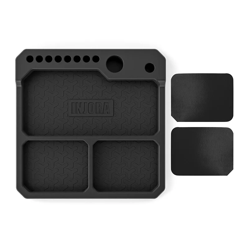 INJORA Silicone Parts Tray with Tool Stand (160*160mm) - Image 2