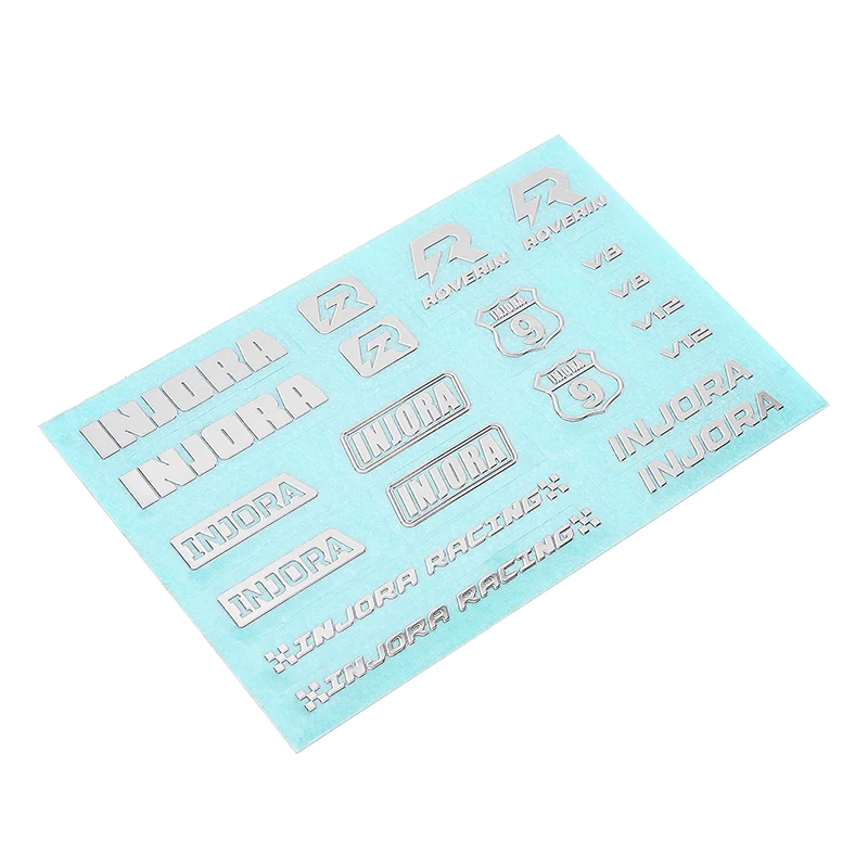 INJORA 4pcs Silver & Gold Foil Stickers for 1/18 1/24 RC Crawlers - Image 3