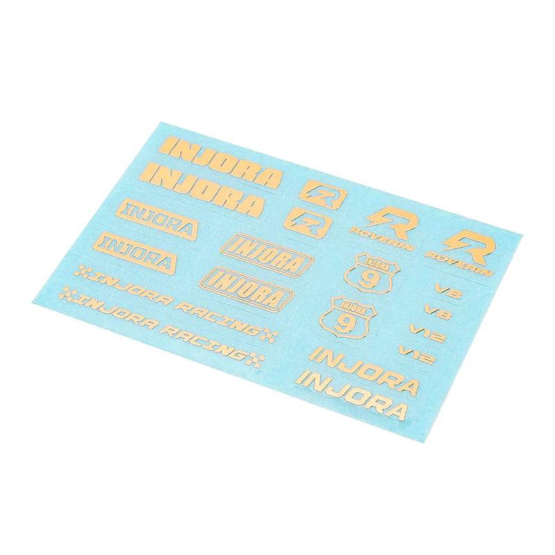 INJORA 4pcs Silver & Gold Foil Stickers for 1/18 1/24 RC Crawlers - Image 4