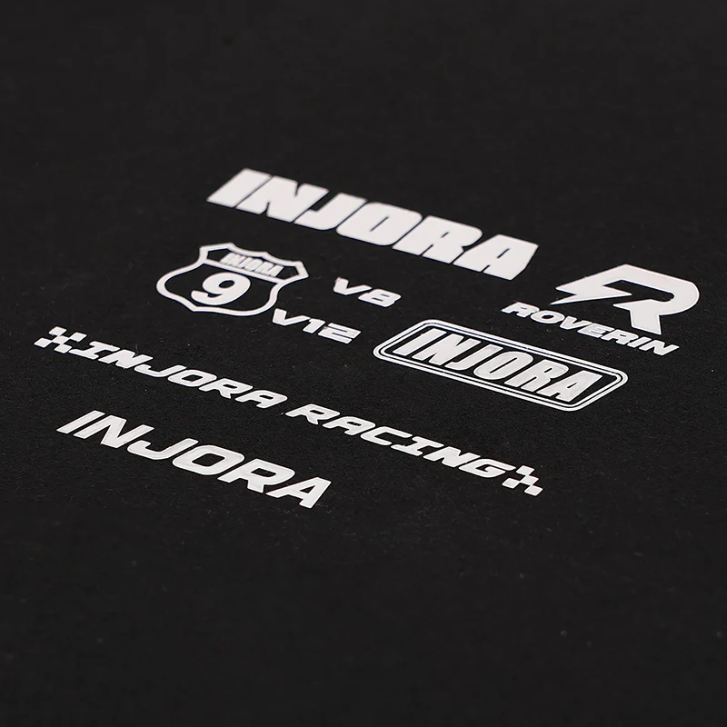 INJORA 4pcs Silver & Gold Foil Stickers for 1/18 1/24 RC Crawlers - Image 7
