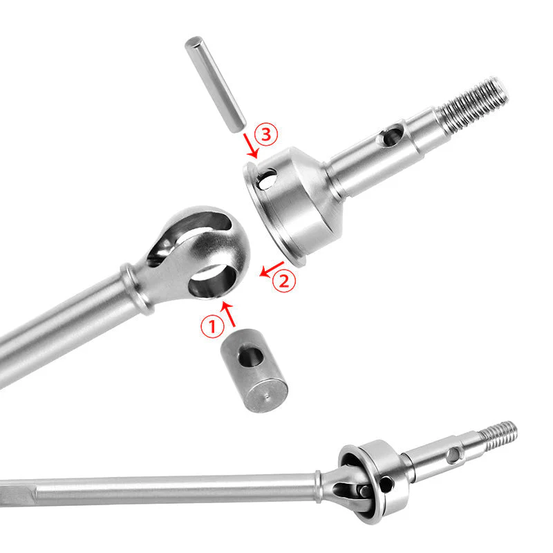 INJORA Axle Shafts Steeling Links for INJORA TRX4M +4mm Axles - Image 4