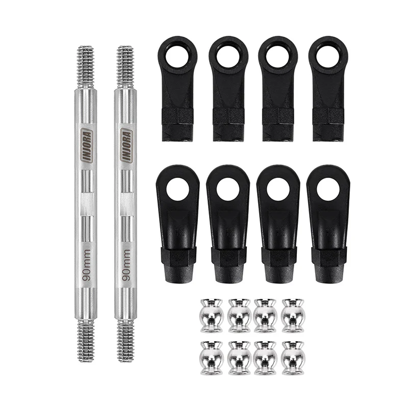 INJORA Stainless Steel Links with Rod Ends for 1/10 RC Crawler - Image 14