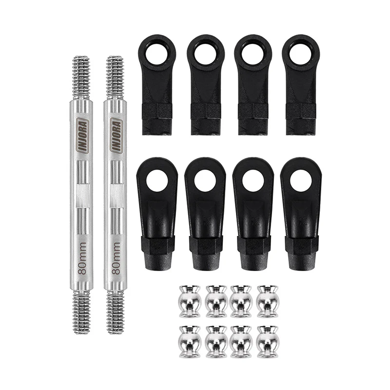 INJORA Stainless Steel Links with Rod Ends for 1/10 RC Crawler - Image 4