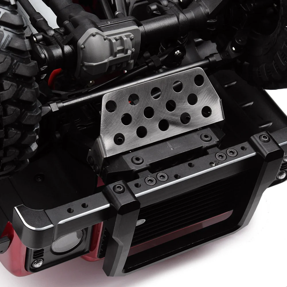 INJORA Stainless Steel Chassis Armor Axle Protector Skid Plate for Traxxas TRX-4 - Image 10