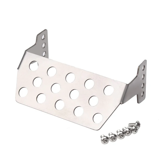 INJORA Stainless Steel Chassis Armor Axle Protector Skid Plate for Traxxas TRX-4 - Image 11