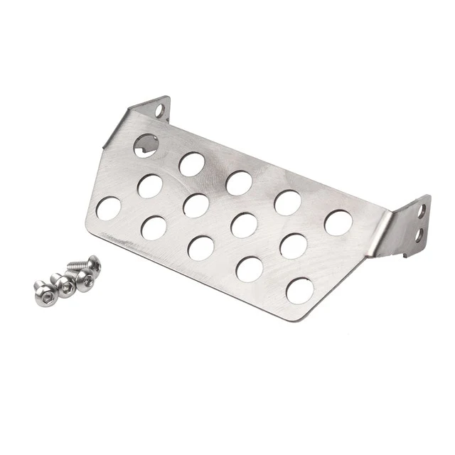 INJORA Stainless Steel Chassis Armor Axle Protector Skid Plate for Traxxas TRX-4 - Image 9