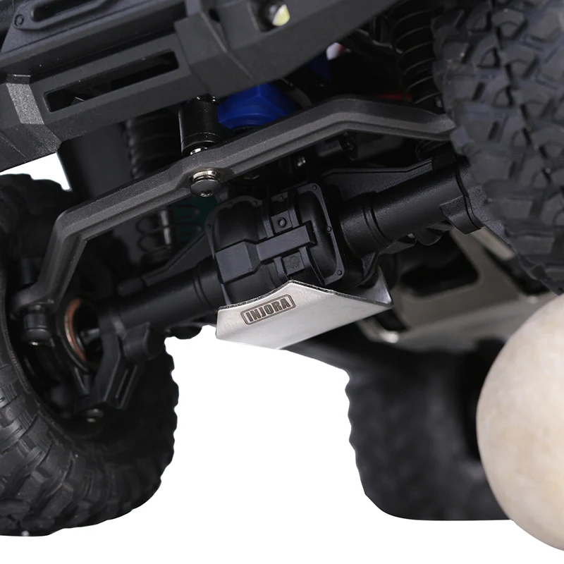 INJORA Stainless Steel Chassis Armor Skid Plate Axle Protector for 1/18 TRX4M (4M-14) - Image 5