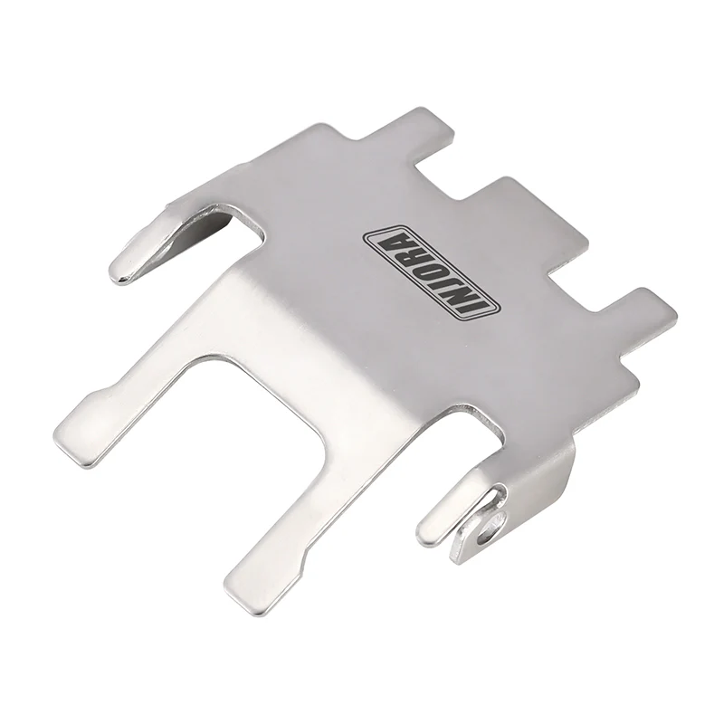 INJORA Stainless Steel Chassis Armor Skid Plate Axle Protector for 1/18 TRX4M (4M-14) - Image 6