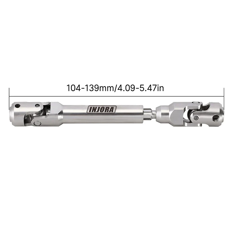 INJORA Stainless Steel Drive Shafts for 1/10 FMS FCX10 - Image 3