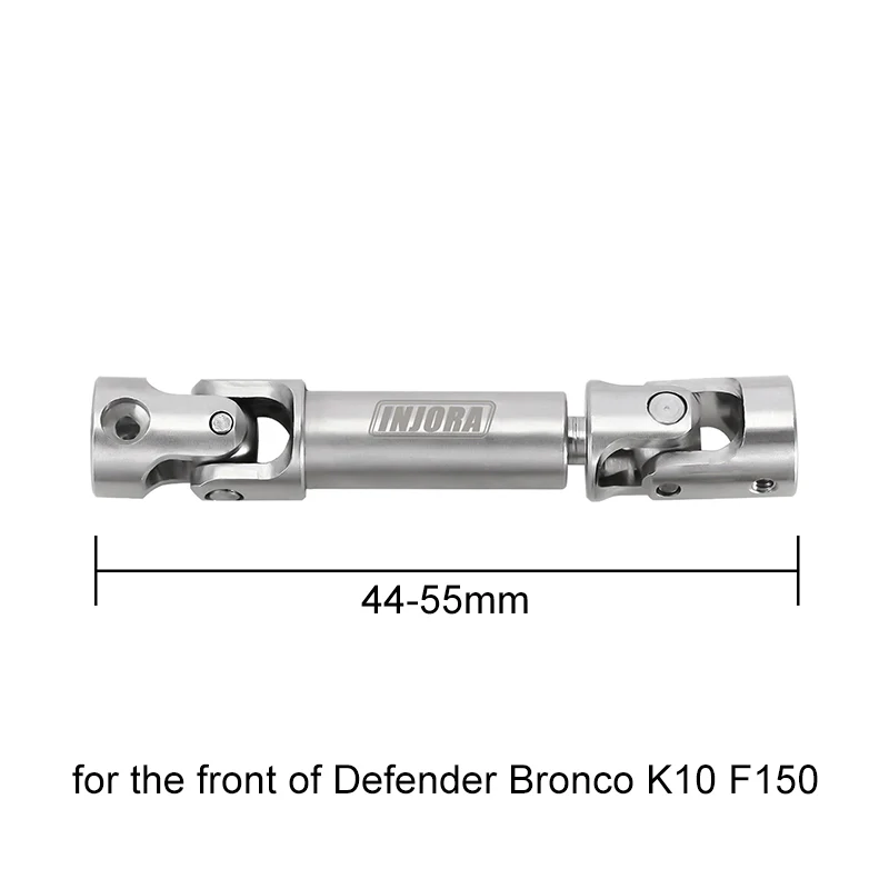 INJORA 1 pcs Stainless Steel Drive Shaft for 1/18 TRX4M Mods - Image 2