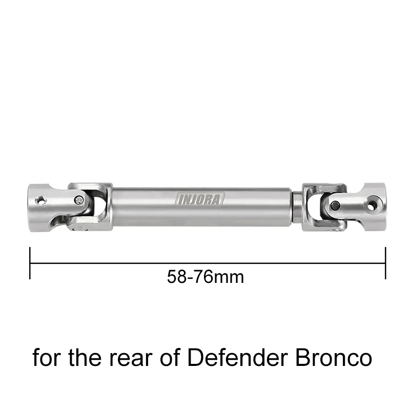 INJORA 1 pcs Stainless Steel Drive Shaft for 1/18 TRX4M Mods - Image 9