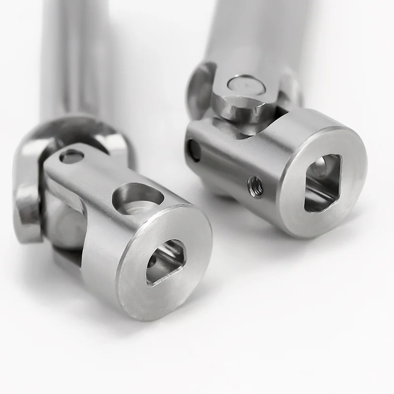 INJORA Stainless Steel Drive Shafts for 1/18 RC Crawler TRX4M High Trail K10 F150 - Image 3