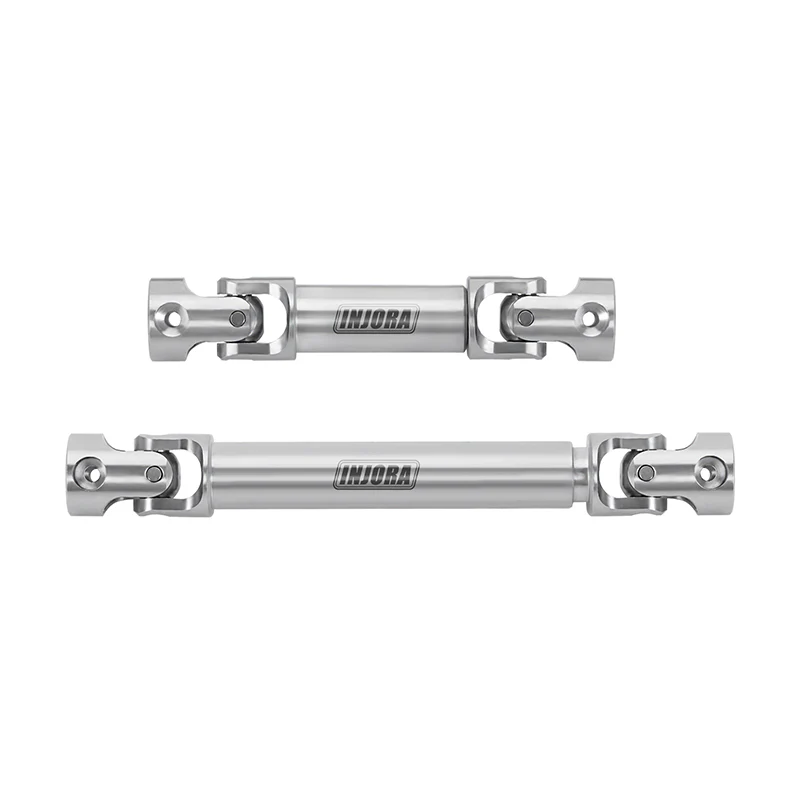 INJORA Stainless Steel Drive Shafts for 1/18 RC Crawler TRX4M High Trail K10 F150 - Image 7
