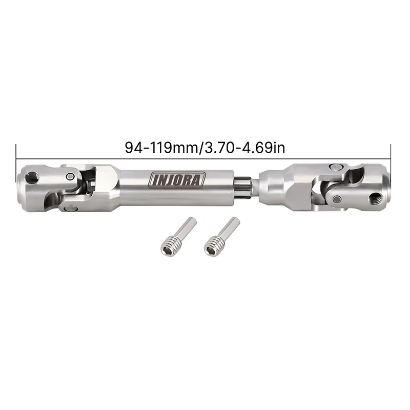 INJORA Stainless Steel Heavy-Duty Drive Shaft for 1/10 RC Crawler - Image 4
