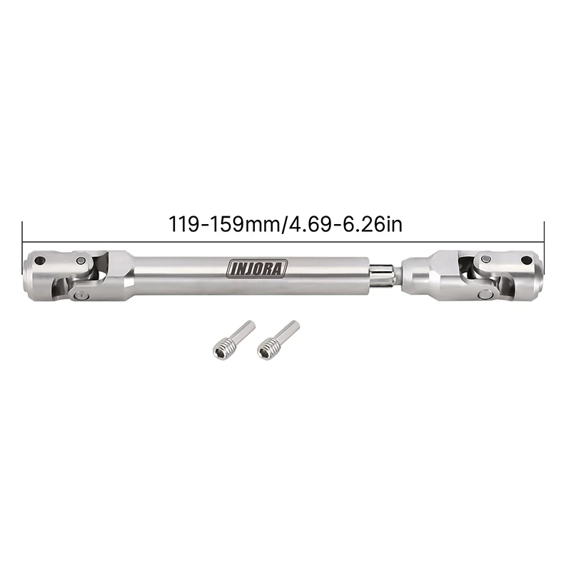 INJORA Stainless Steel Heavy-Duty Drive Shaft for 1/10 RC Crawler - Image 6