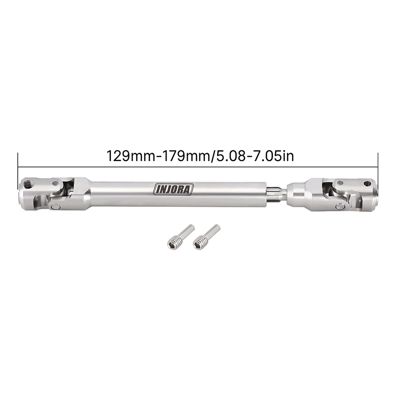 INJORA Stainless Steel Heavy-Duty Drive Shaft for 1/10 RC Crawler - Image 7