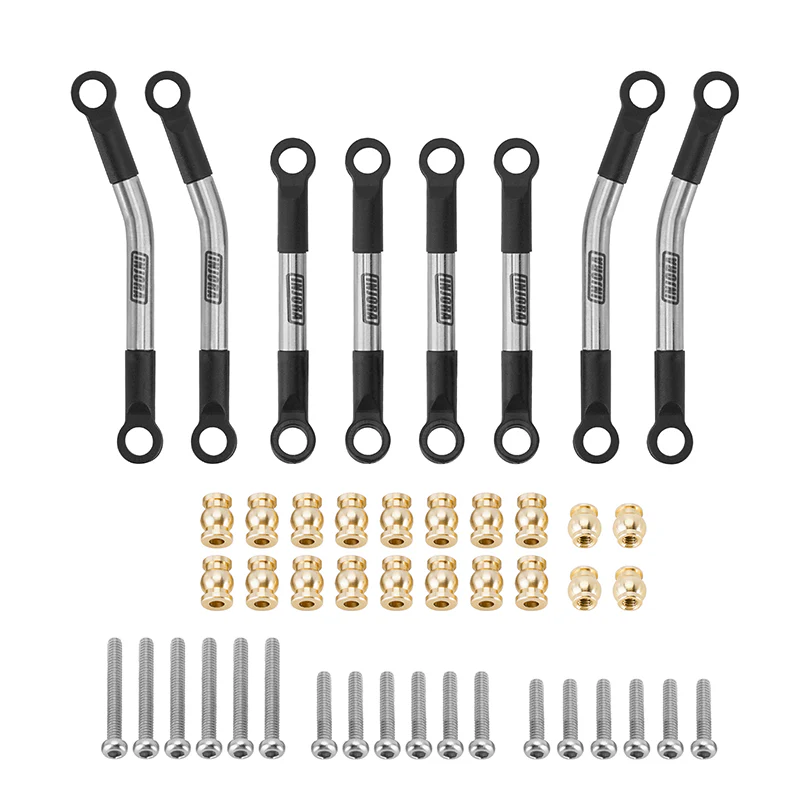 [Clearance Sale] INJORA Stainless Steel High Clearance Chassis Links Steering Links Set for 1/24 FCX24 - Image 13