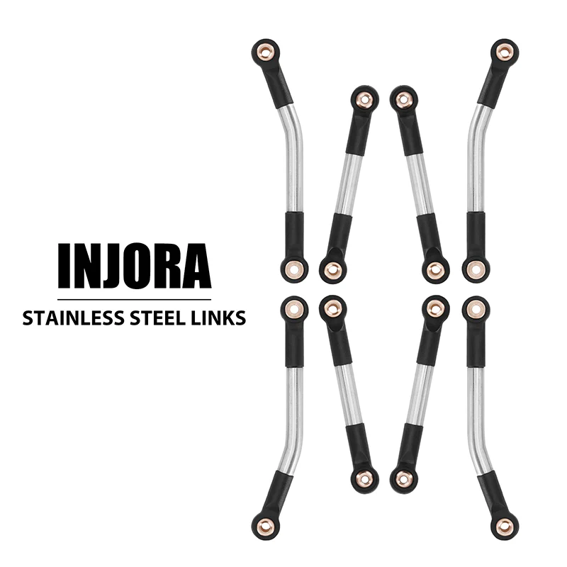 [Clearance Sale] INJORA Stainless Steel High Clearance Chassis Links Steering Links Set for 1/24 FCX24 - Image 14