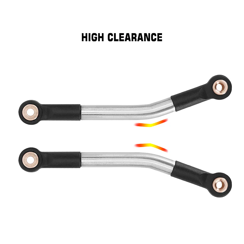 [Clearance Sale] INJORA Stainless Steel High Clearance Chassis Links Steering Links Set for 1/24 FCX24 - Image 4