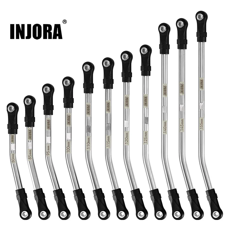 INJORA Stainless Steel High Clearance Links with Rod Ends for 1/10 RC Crawler
