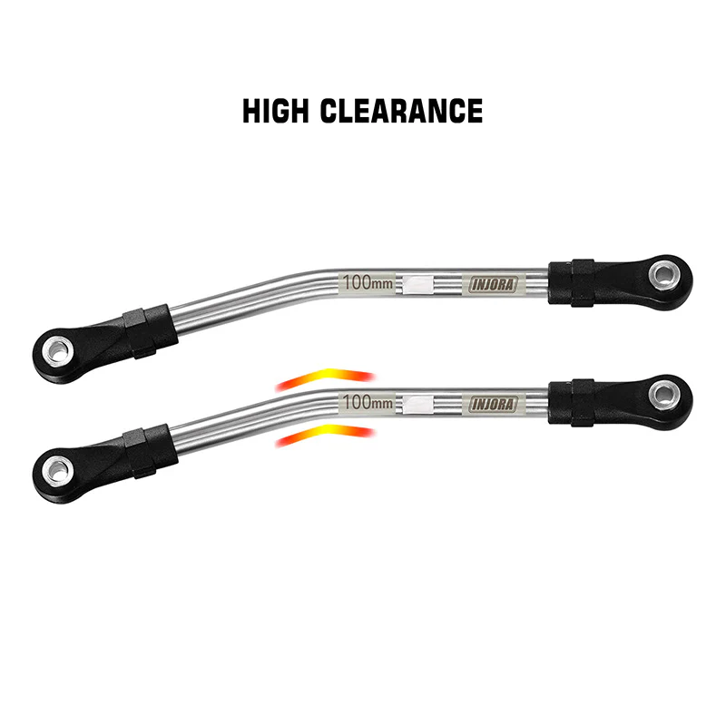 INJORA Stainless Steel High Clearance Links with Rod Ends for 1/10 RC Crawler - Image 16