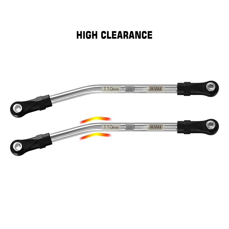 INJORA Stainless Steel High Clearance Links with Rod Ends for 1/10 RC Crawler - Image 19